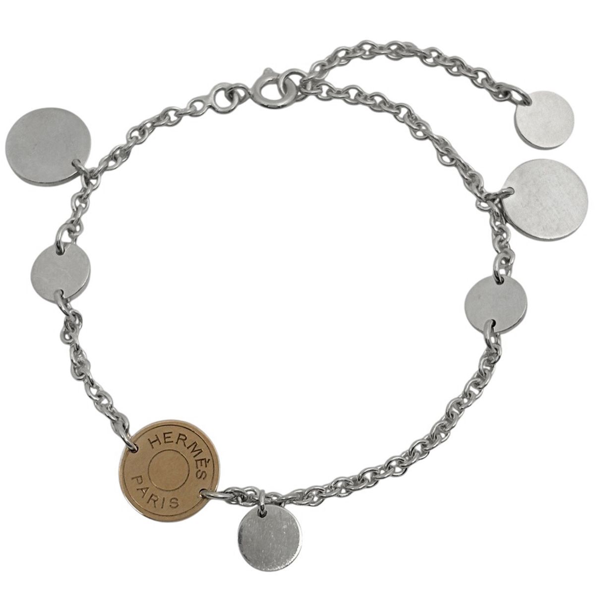 エルメス HERMES エクスリブリス ブレスレット シルバー925 750 シルバー レディース 【中古】