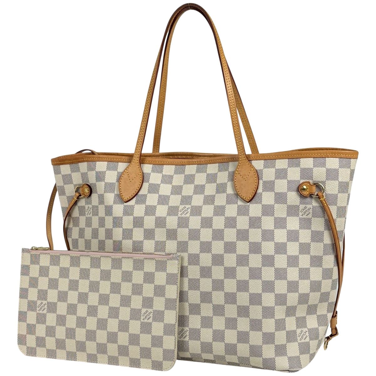 ルイ・ヴィトン Louis Vuitton ネヴァーフルMM ショルダーバッグ トートバッグ ダミエアズール ローズ バレリーヌ ホワイト N41605 レディース 【中古】