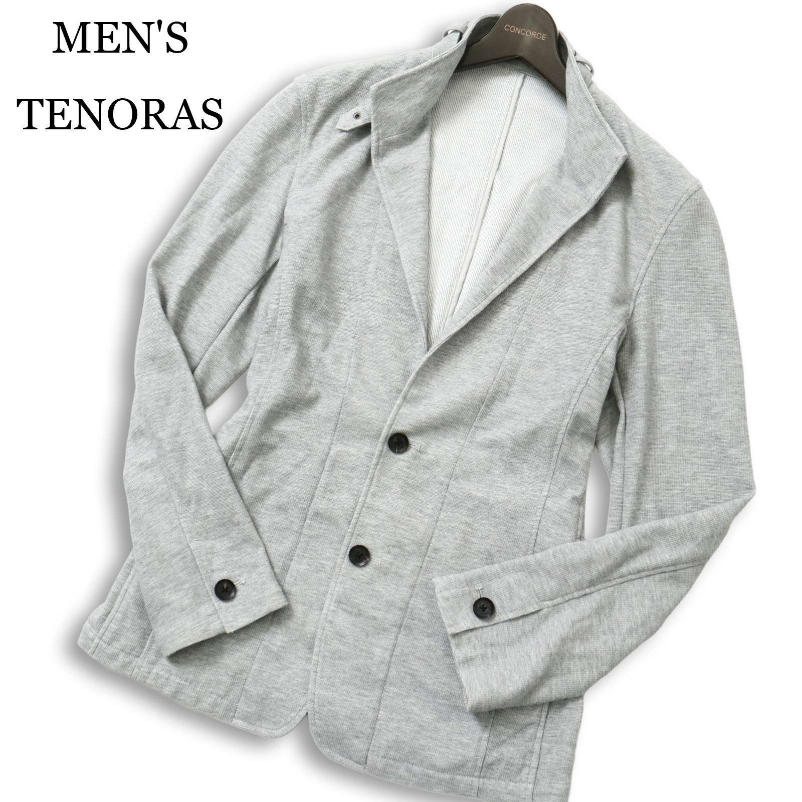 MEN'S TENORAS メンズティノラス　ジャケット　グレー　灰色　LL MEN'S TENORAS メンズティノラス 通年☆ ジャージー ストレッチ