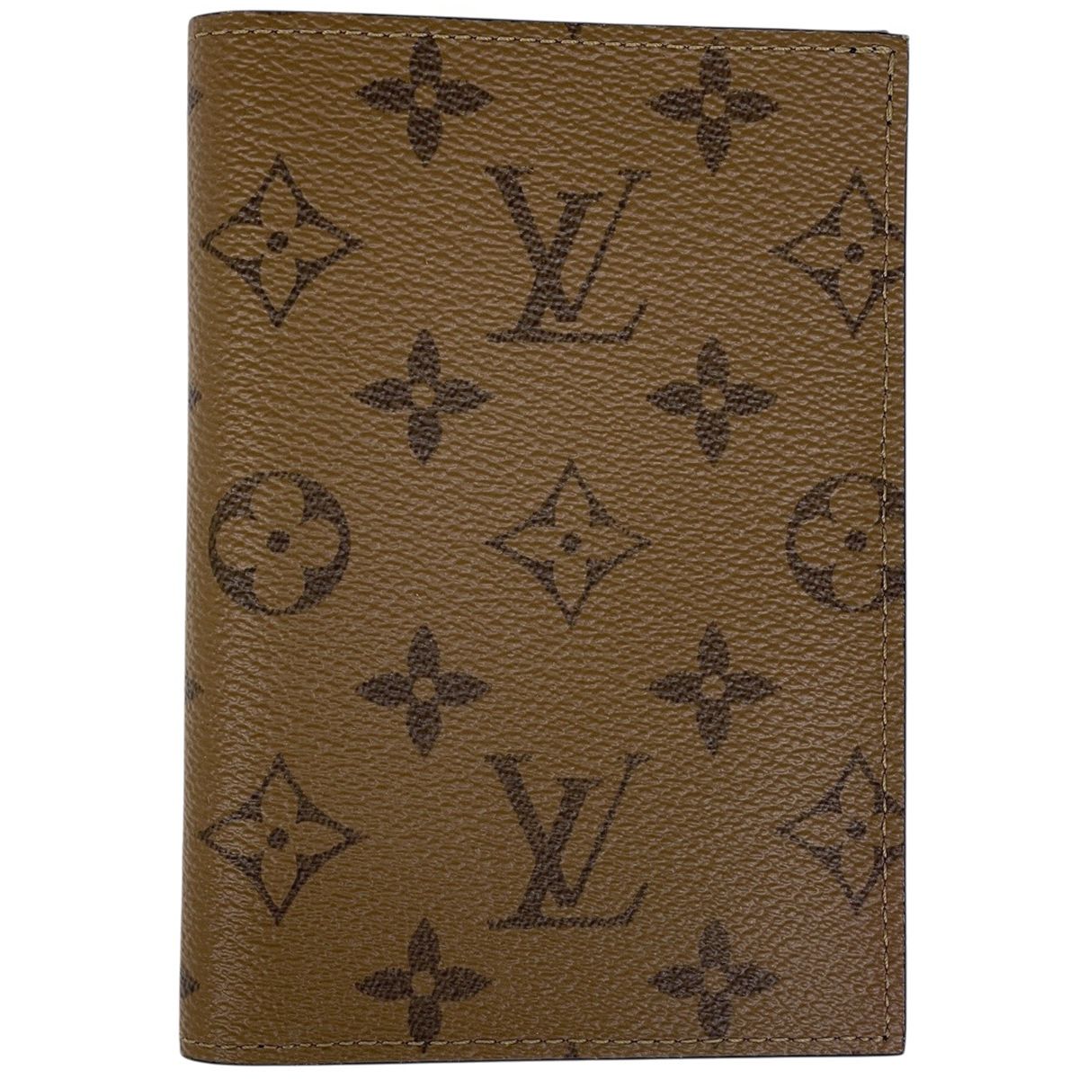ルイ・ヴィトン Louis Vuitton クーヴェルテュール パスポール パスポート入れ カードケース モノグラムリバース ブラウン M26571 レディース 【中古】