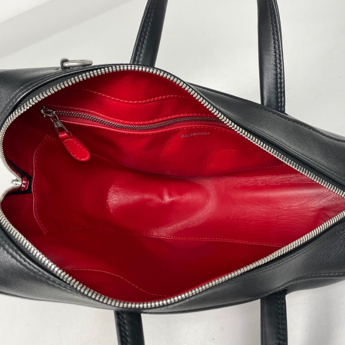 バレンシアガ BALENCIAGA トライアングル ダッフルS レザー ブラック 