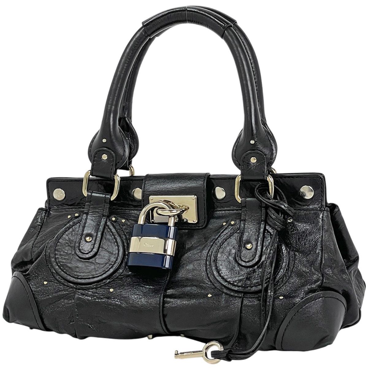 クロエ Chloe パディントン ハンドバッグ レザー ブラック レディース 