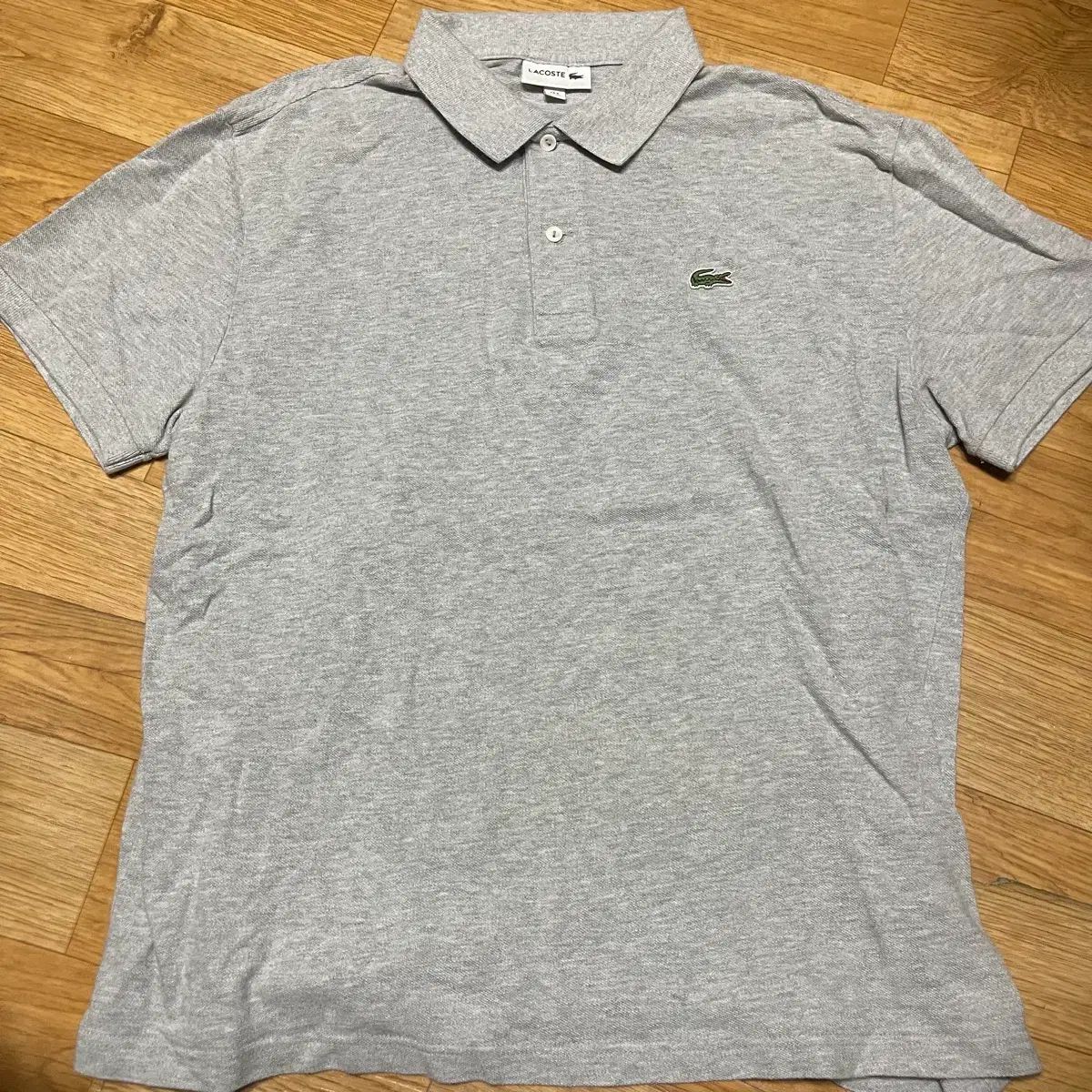 ラコステ カラーTシャツ フレンチ レギュラーフィット 半袖 グレー 110サイズ (6サイズ)