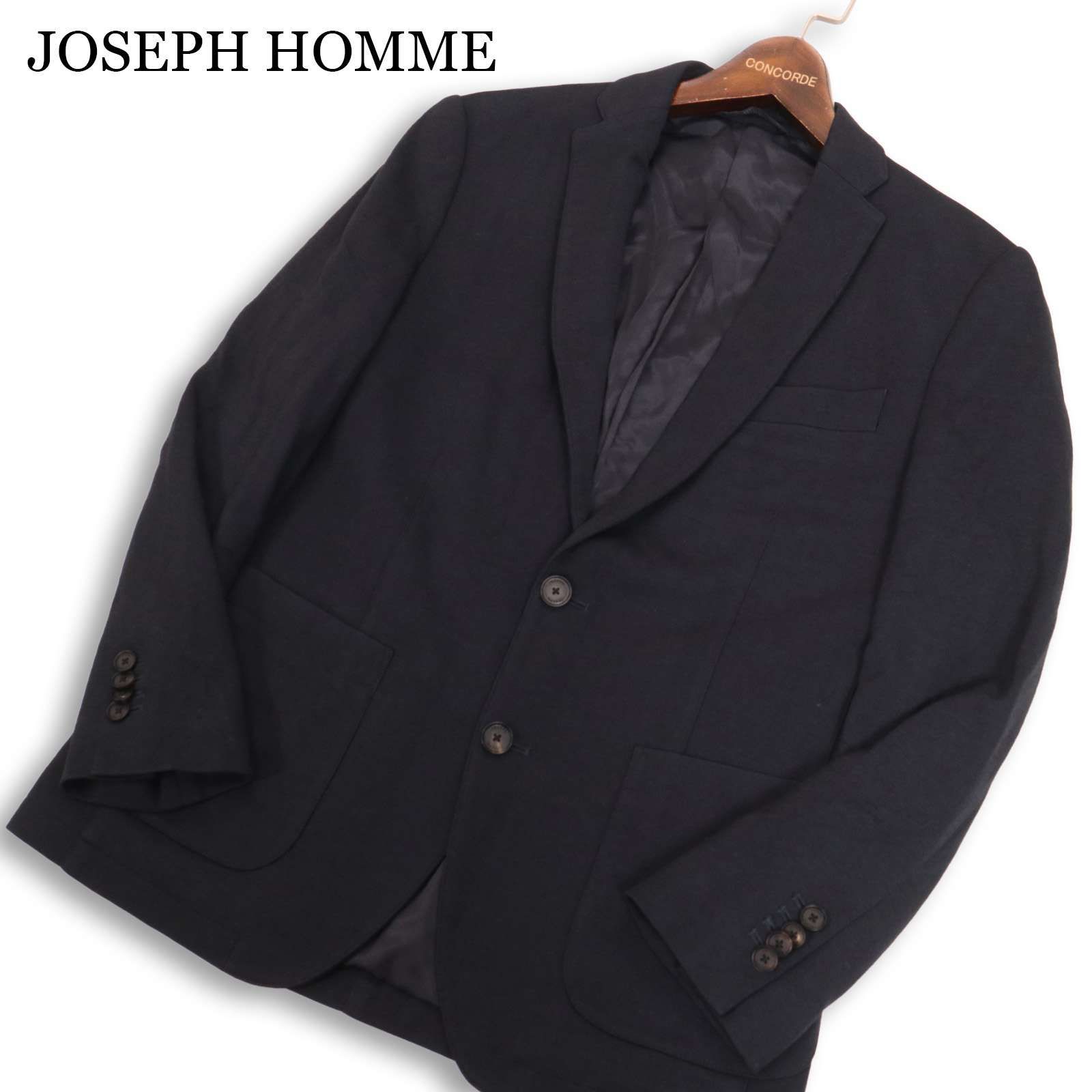 JOSEPH HOMME ジョセフ オム 通年 総裏★ アンコン メランジ テーラード ジャケット Sz.46 メンズ 紺 JOSEPH HOMME ジョセフ オム 通年 総裏☆ アンコン メランジ