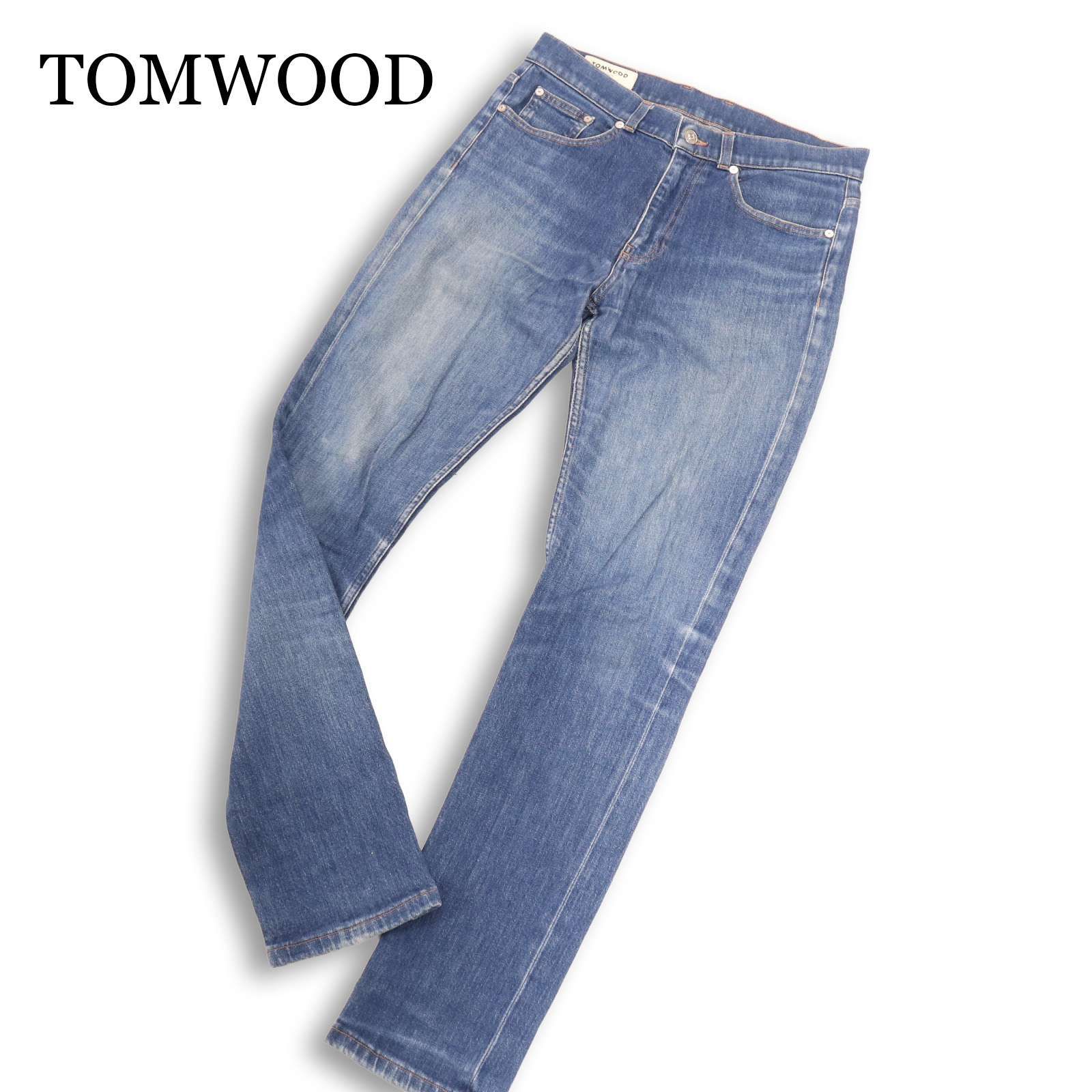 TOMWOOD トムウッド 通年 USED加工☆ ストレッチ スリム デニム パンツ 