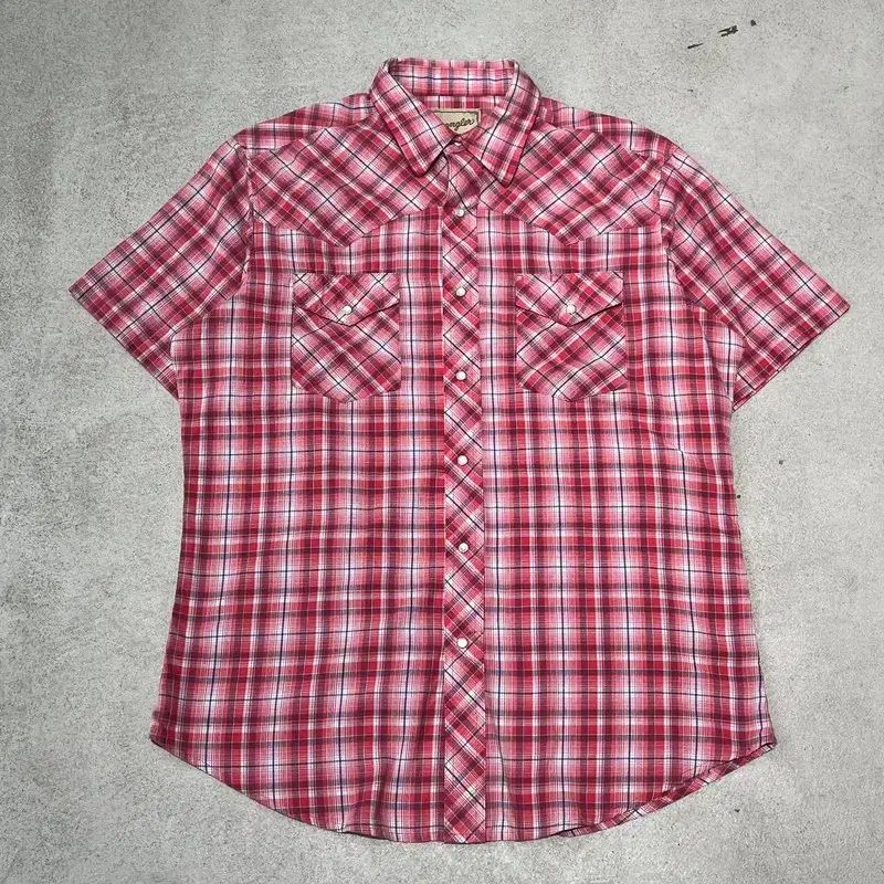 Wrangler(ラングラー) ウェスタン CHECK ハーフシャツ s11343