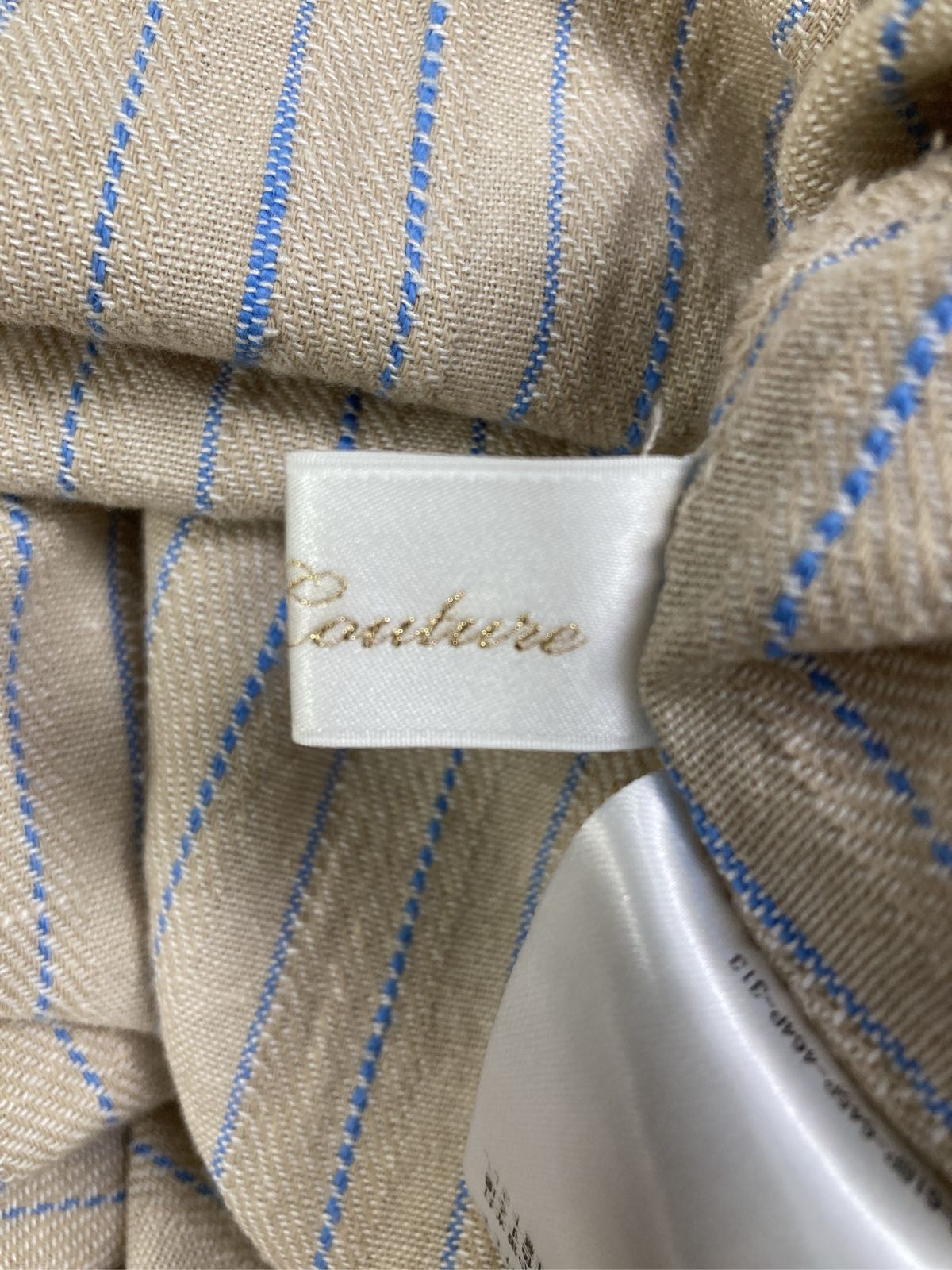 And Couture アンドクチュール シャツワンピース 38 ベージュ リネン