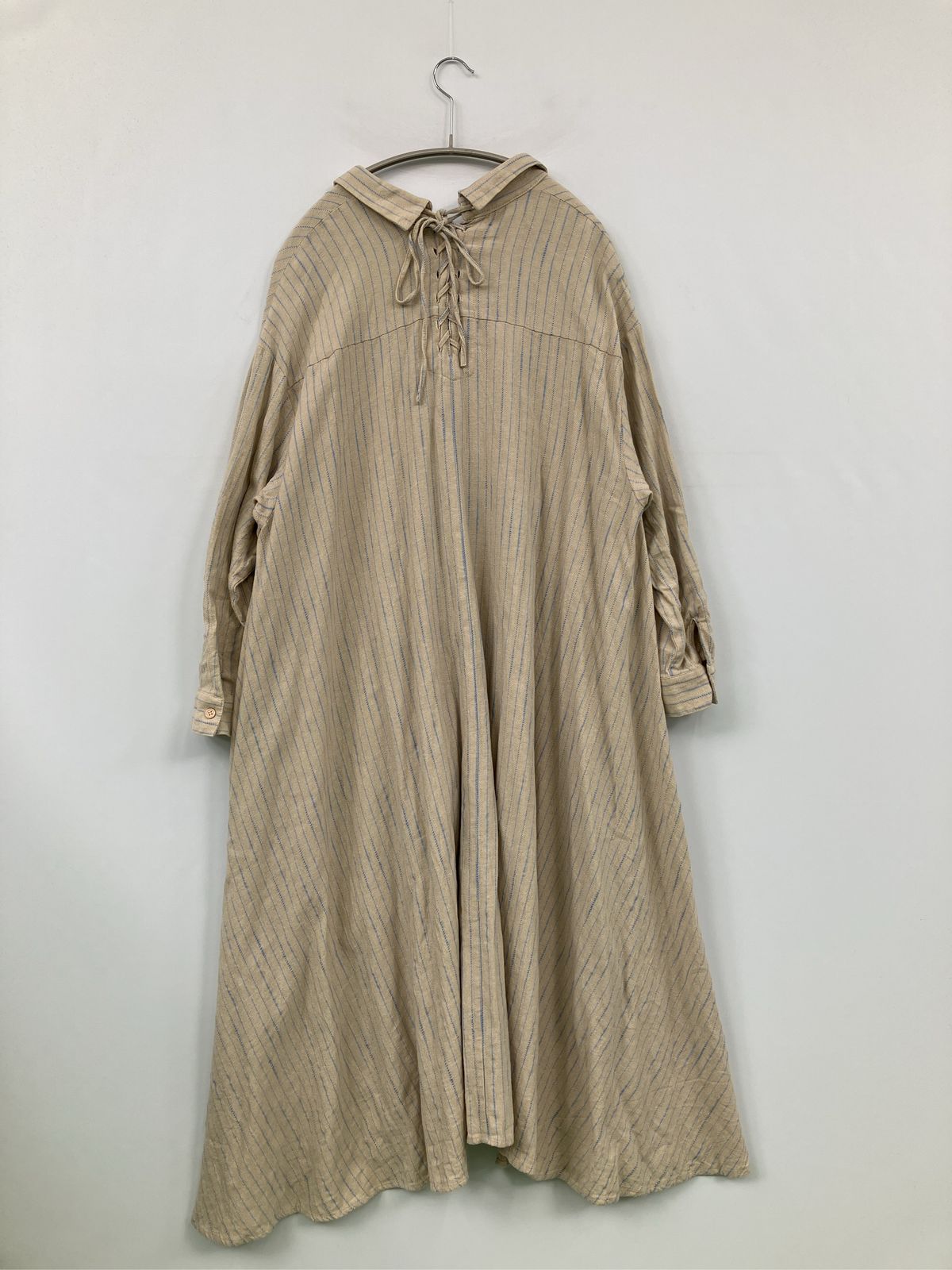 And Couture アンドクチュール シャツワンピース 38 ベージュ リネン