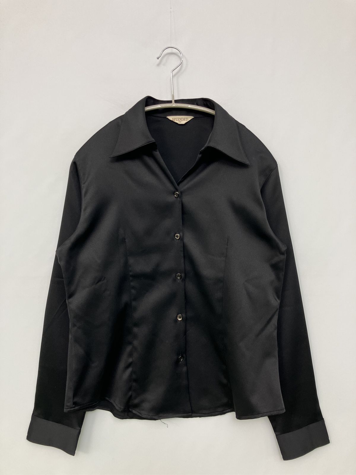 SPLENDED シャツ/ブラウス 9 ブラック 無地 ミドル丈 長袖 レギュラーカラー レディース 5,135円