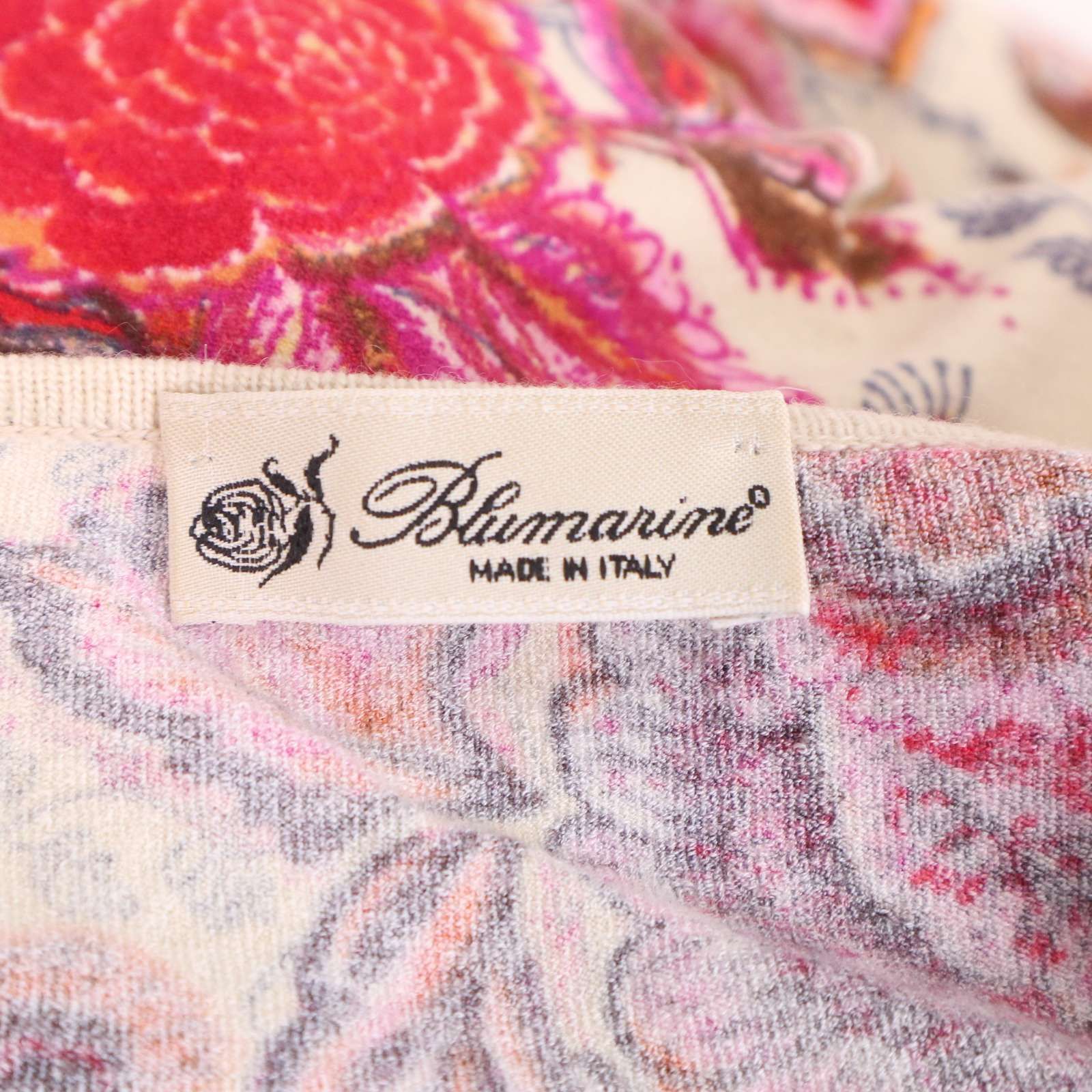 イタリア製☆ Blumarine ブルマリン 春夏 花柄 フラワー総柄♪ タンク 