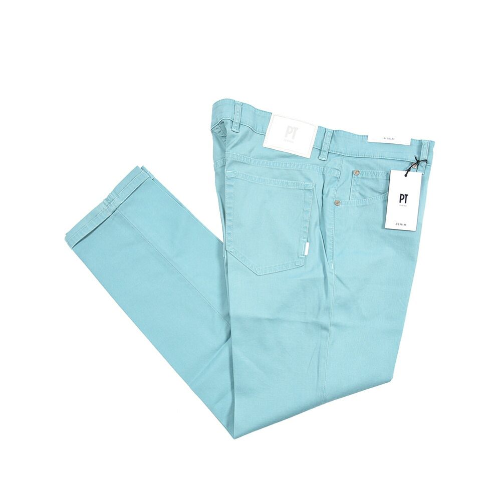 PT TORINO DENIM ピーティートリノデニム / REGGAE レゲエ TAPERED FIT テーパードフィット コットンパンツ ノータック チノ 春夏 メンズ ストレッチ ライトグリーン イタリア製 PT05 437625 26,455円