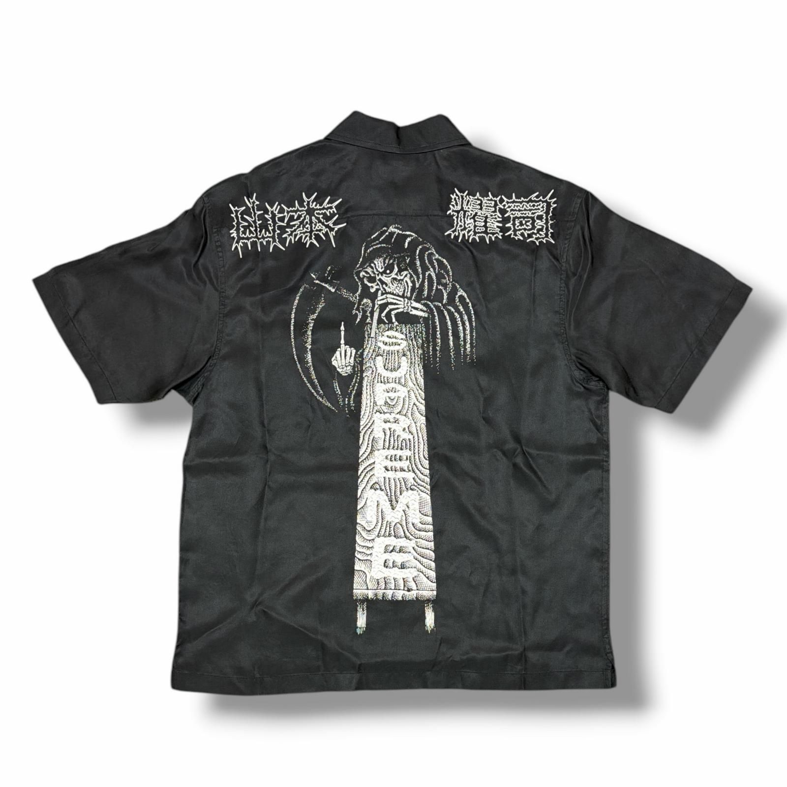 国内正規 未使用 Supreme × Yohji Yamamoto 25AW Silk Zip Up S/S Shirt シルク ジップアップ ショートスリーブ コラボ シュプリーム × ヨウジヤマモト YX-B70-753-2 3 （15686M）