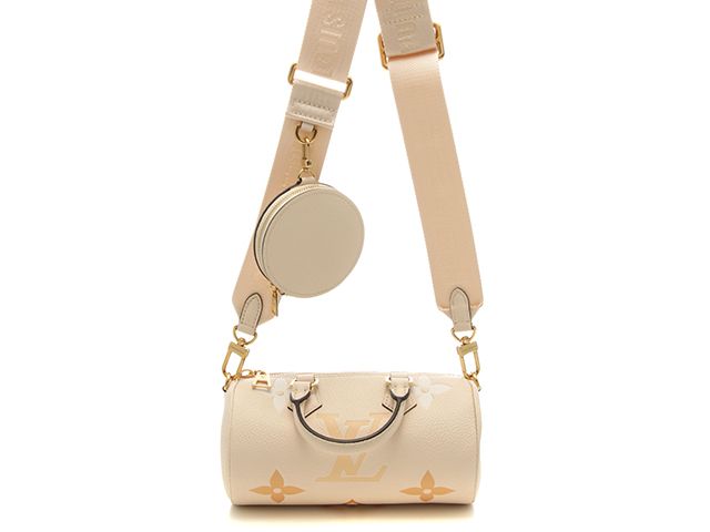 LOUIS VUITTON ルイ・ヴィトン パピヨンBB バイカラー クレーム