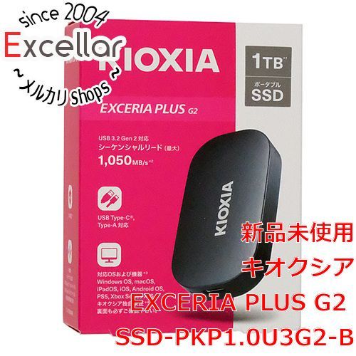 [bn:9] キオクシア　EXCERIA PLUS G2 SSD-PKP1.0U3G2-B　ブラック