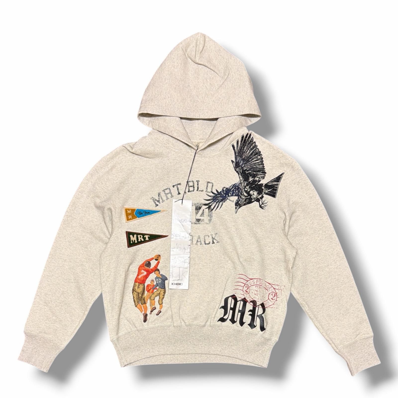 参考上代67100円 未使用 KHOKI 25SS KHOKI Multi embodied-design hoodie フーディー スウェットパーカー コッキ 25ss-t-02 Oatmeal 2 （15470M）