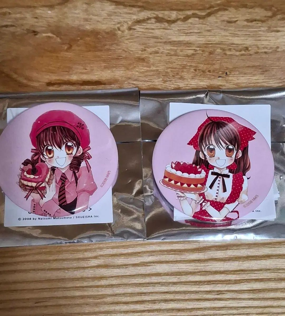 夢色パティシエール ポップアップコラボ カフェ 缶バッジ 2種 セット