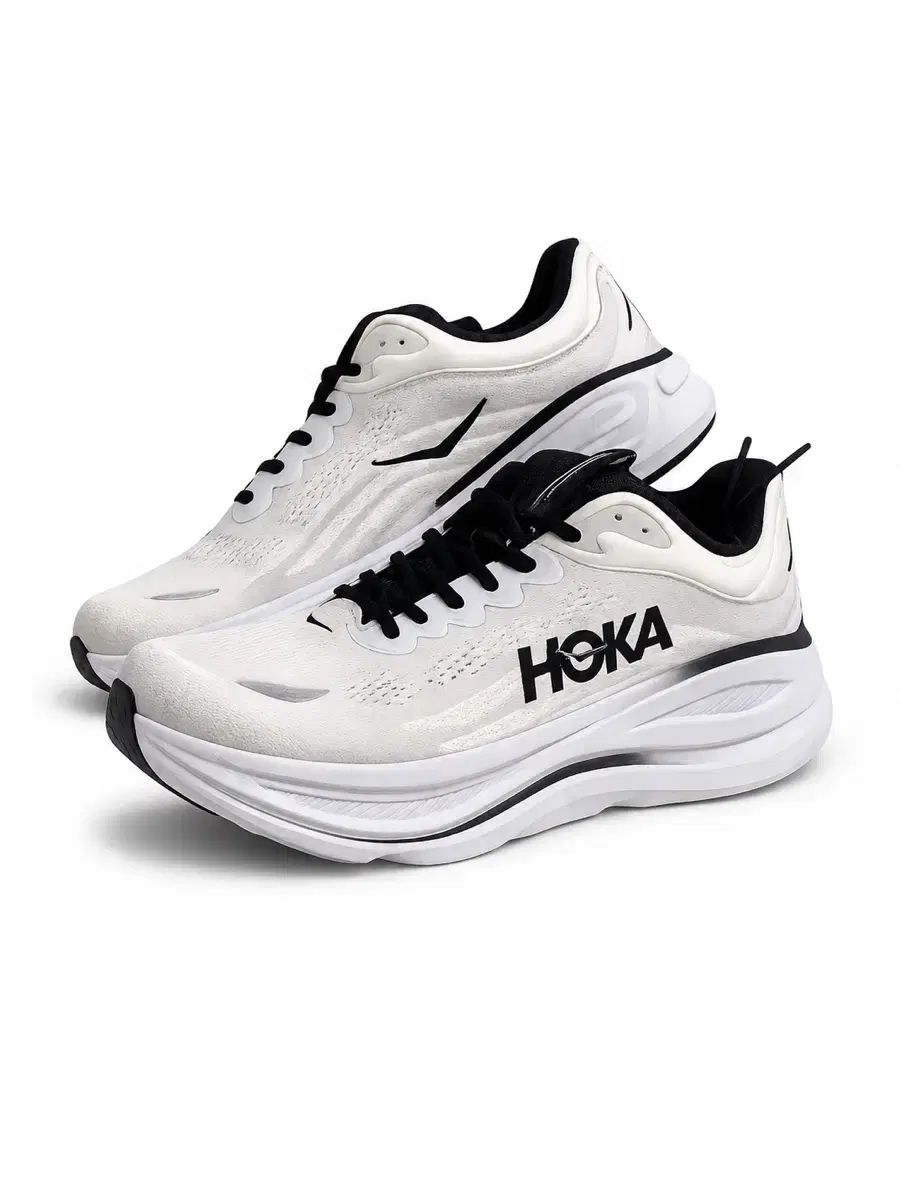 HOKA ランニングシューズ ホワイト/ブラック