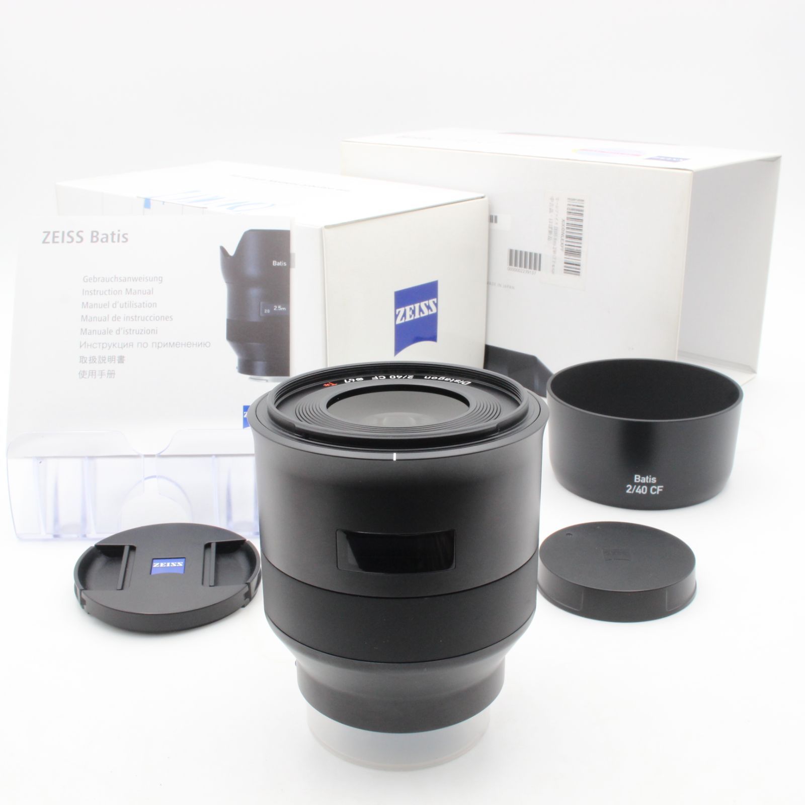 【極美品】 Zeiss Batis 40mm f2 CF 2/40 Distagon ツァイス ソニー用Eマウント 元箱 付属品 付き 109010