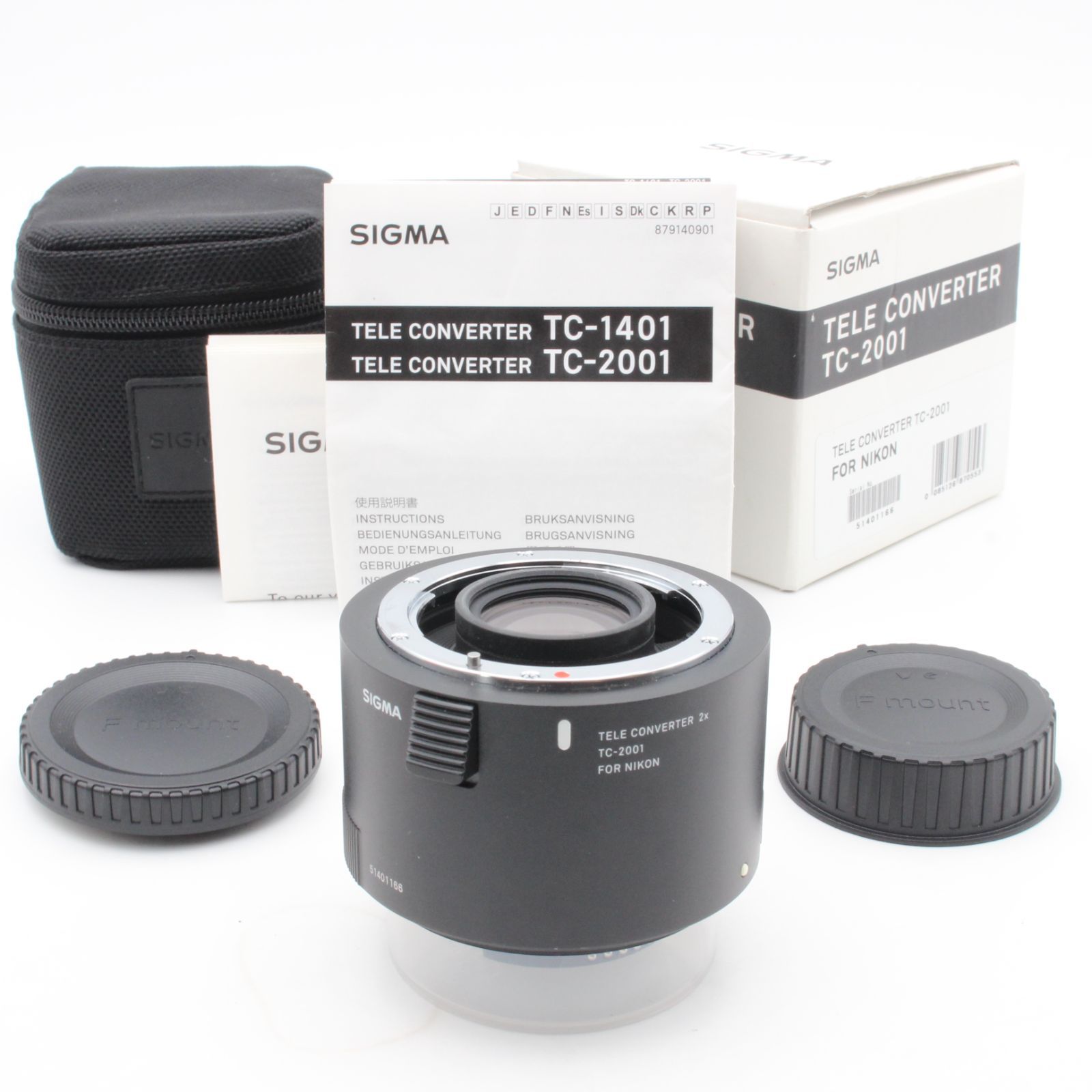 【中古】シグマ(Sigma) SIGMA テレコンバーター TC-2001 ニコン用 870553 シグマ(Sigma) SIGMA テレコンバーター TC-2001 ニコン用