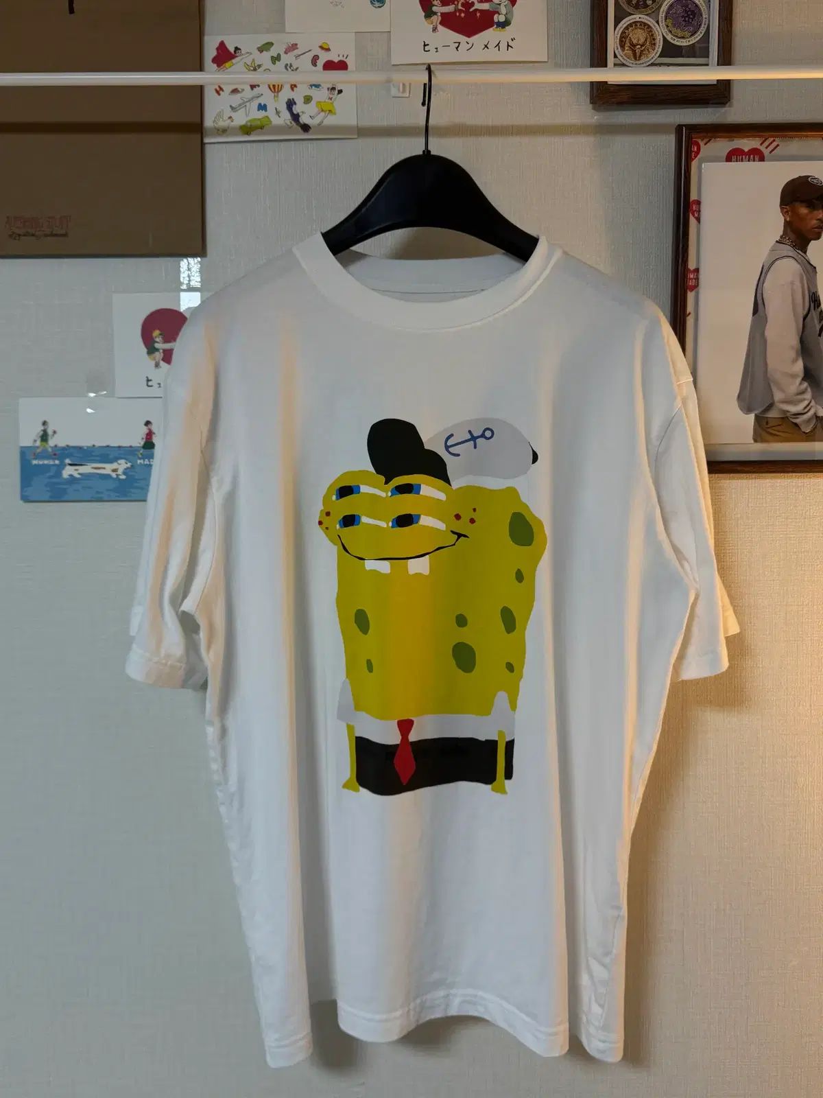 UNIQLO x CPFM スポンジボブ グラフィック 半袖Tシャツ 白 4,253円