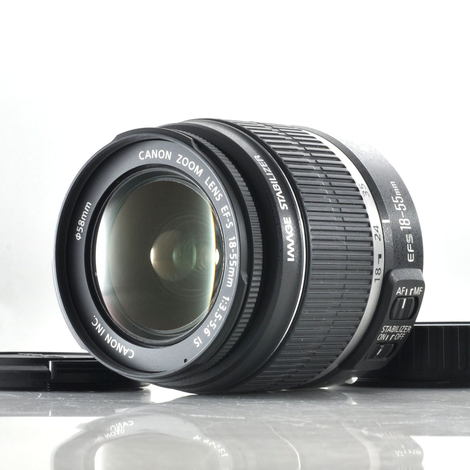 【キヤノン】CANON EF-S 18-55mm F3.5-5.6 IS オートフォーカスレンズ #T318B
