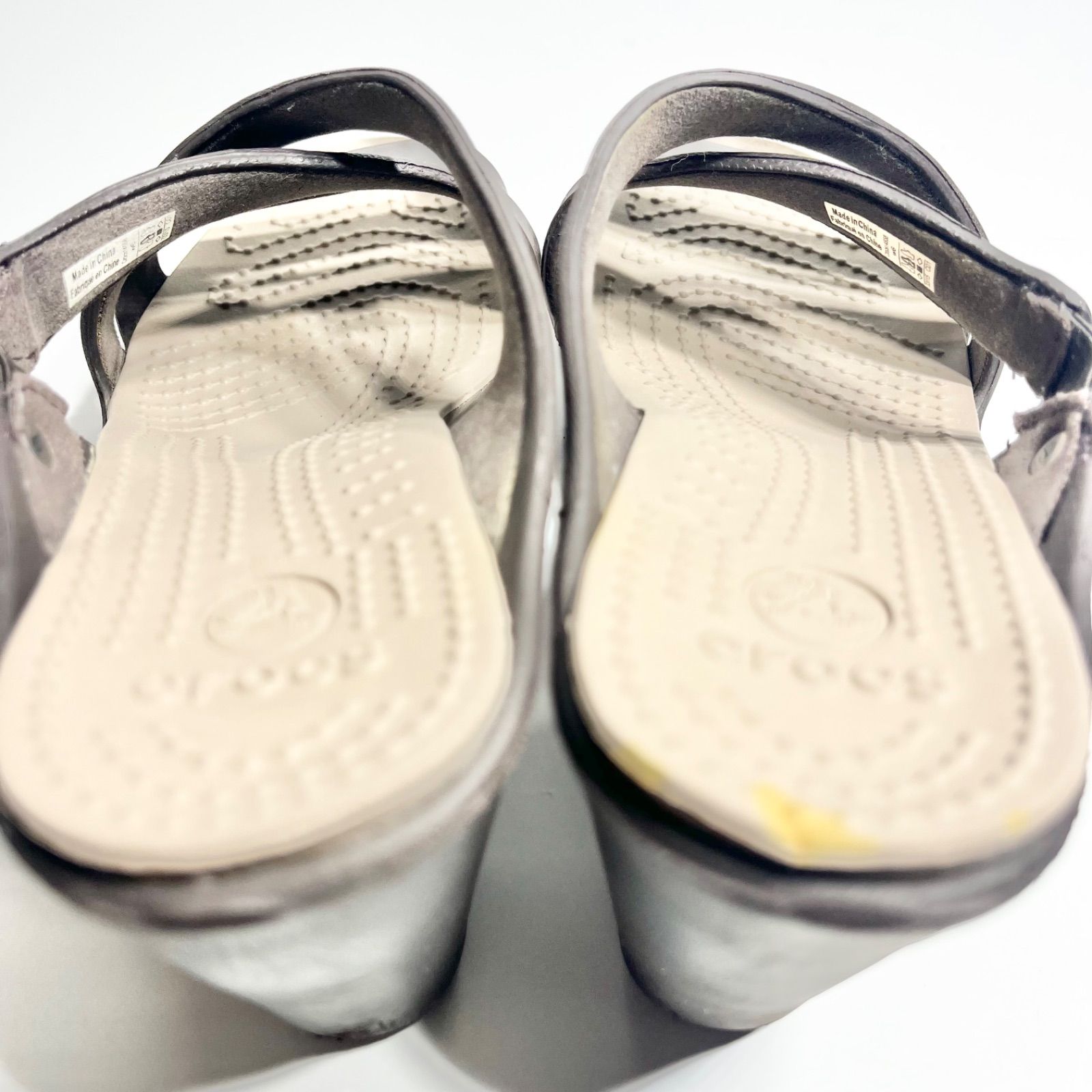 crocs クロックス サイプラスⅣ ウェッジサンダル エスプレッソW6 crocs クロックス Cyprus サイプラス 4.0 ヒール サンダル W6 22cm