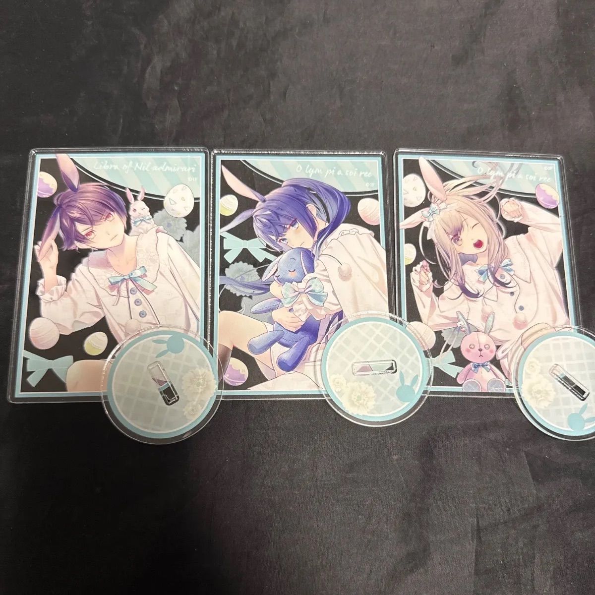 オランピアソワレ　ハッピーイースターバニー！　ランダムカード型アクリルスタンド　3点まとめ売り