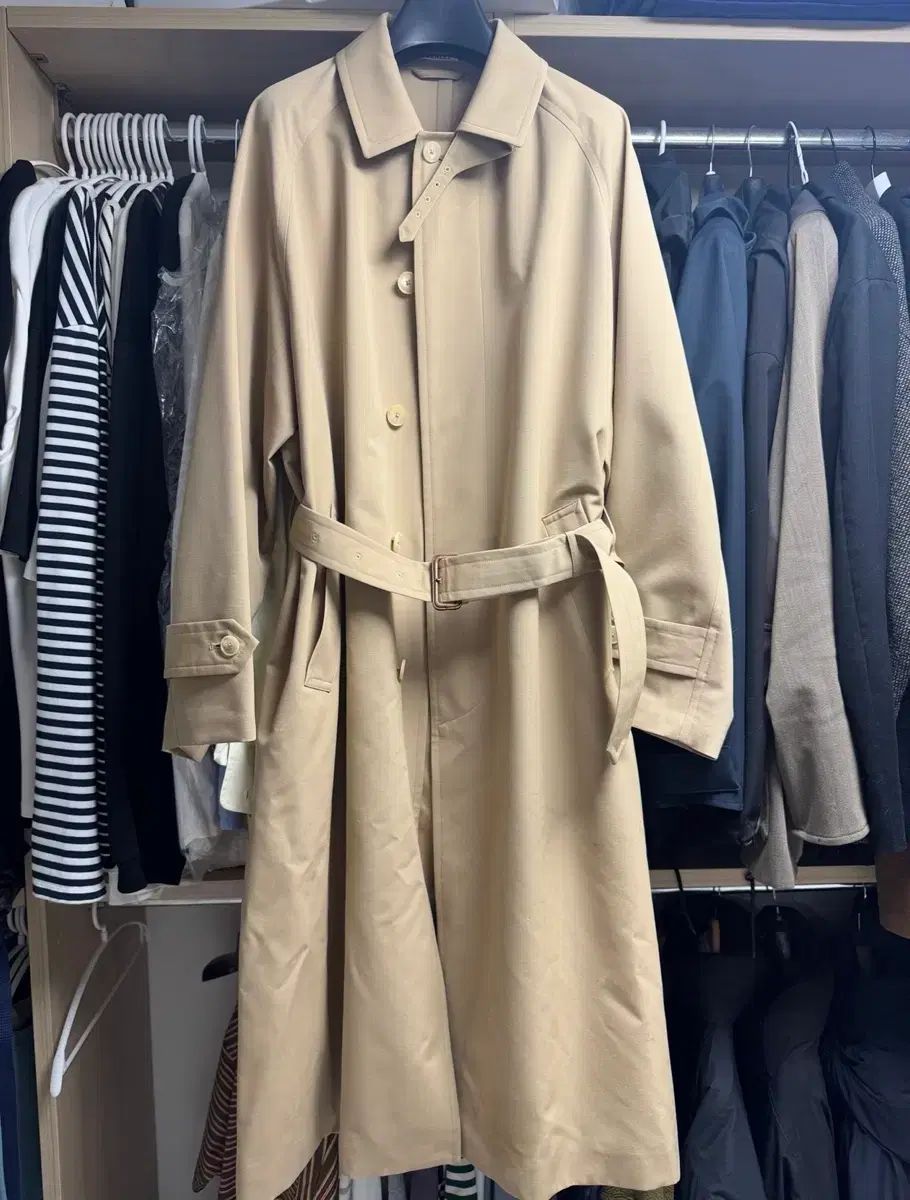 AURALEE ウールマックス カンバス スーテンカラ コート (トレンチコート) 5サイズ