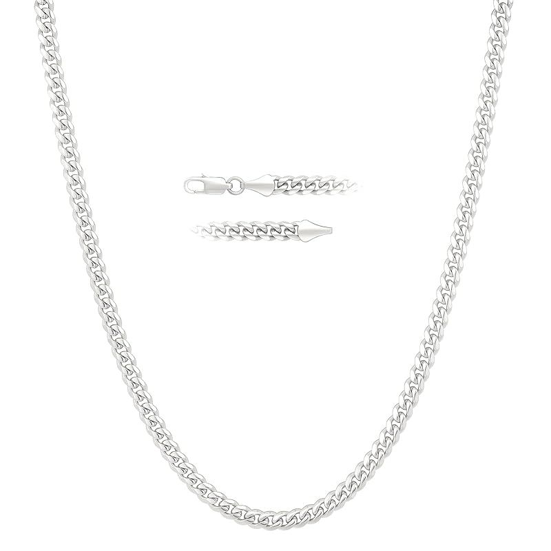 KRKC&CO チェーンネックレス 6面カット 喜平ネックレス 3/5mm メンズ 