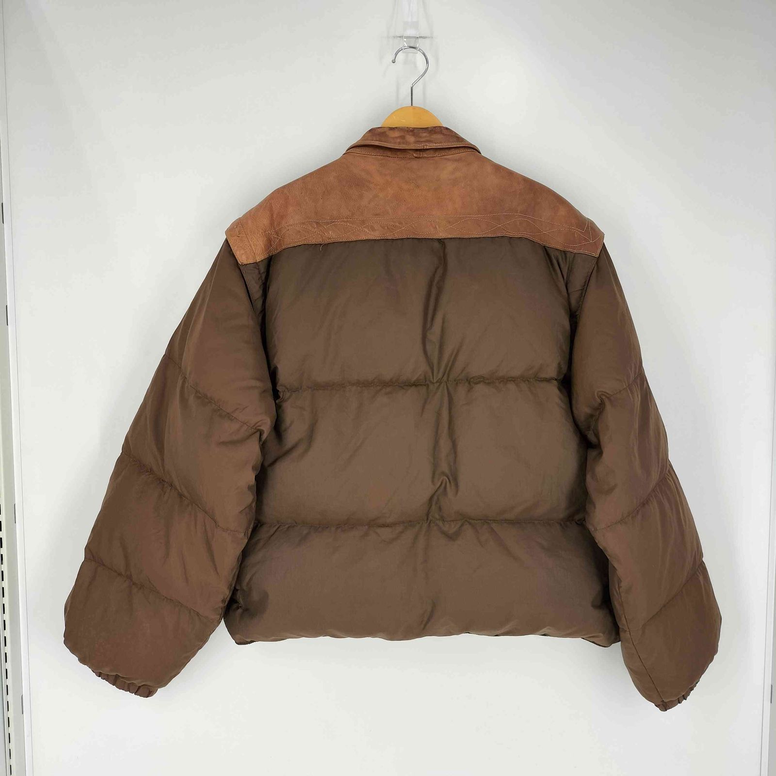 希少　CHEVIGNON レザートラッカージャケット　XL シェビニオン CHEVIGNON コンバーチブル 2WAY レザー ダウン
