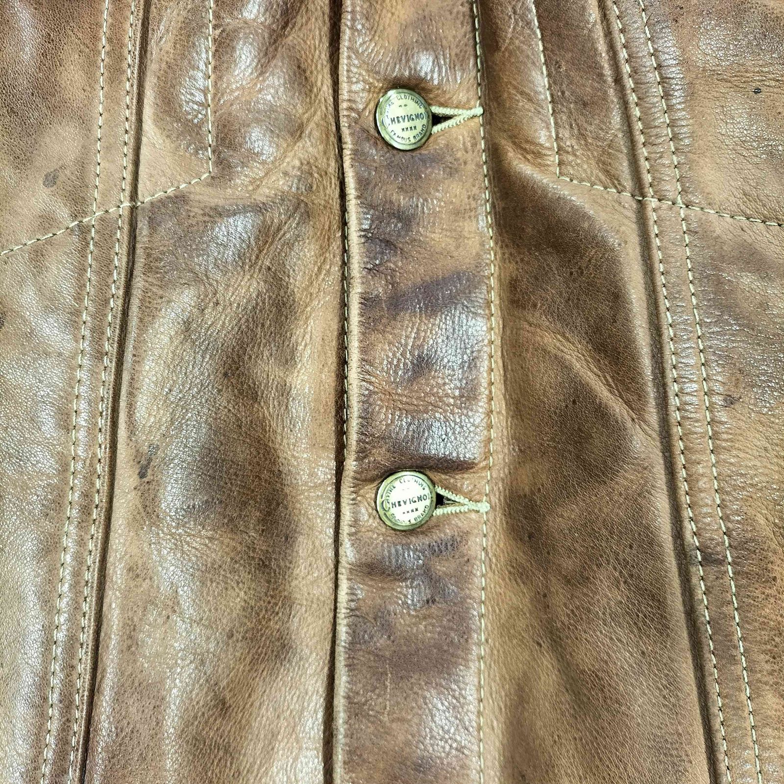 シェビニオン CHEVIGNON コンバーチブル 2WAY レザー ダウン