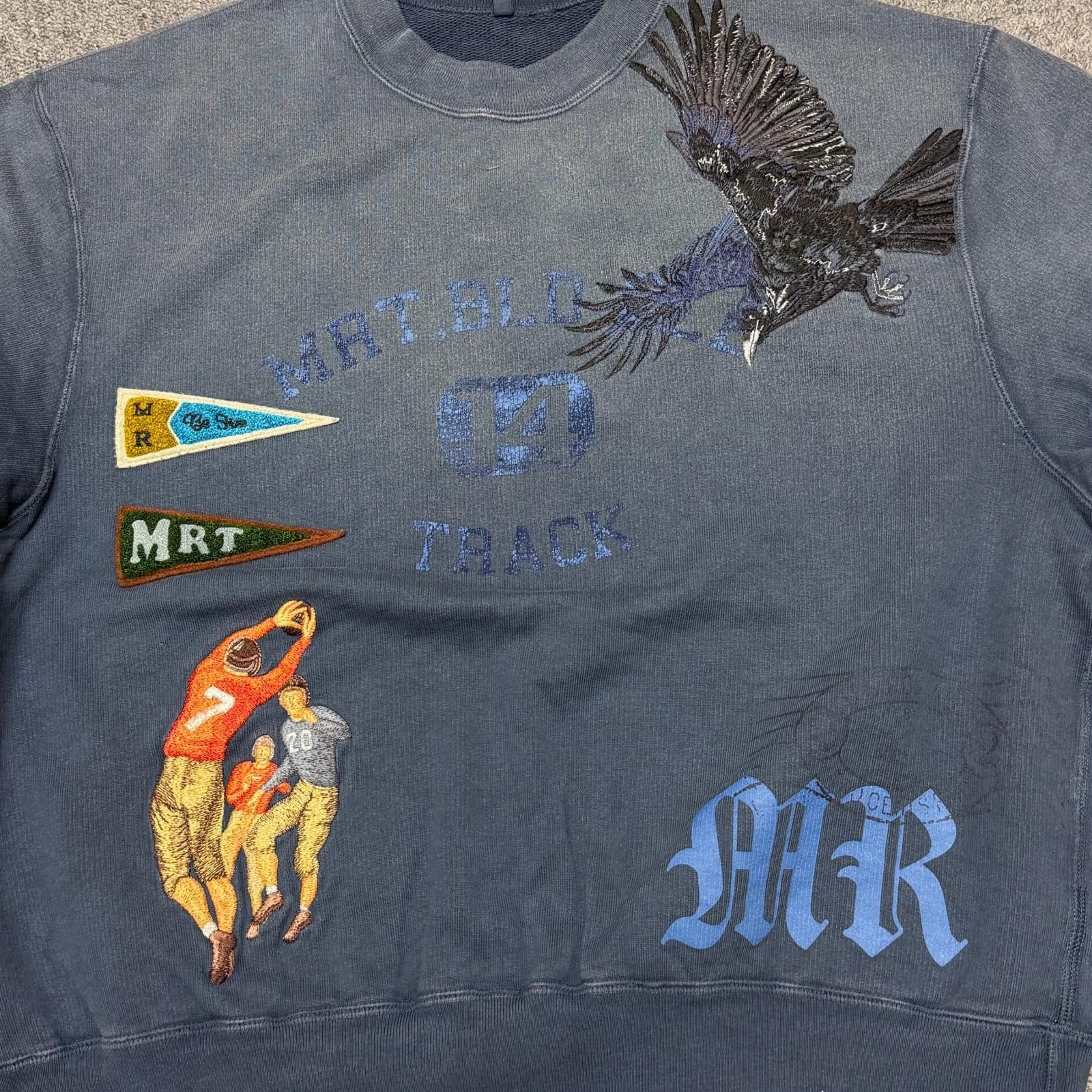 参考上代58300円 未使用 KHOKI 25SS KHOKI Vintage-effect sweatshirt