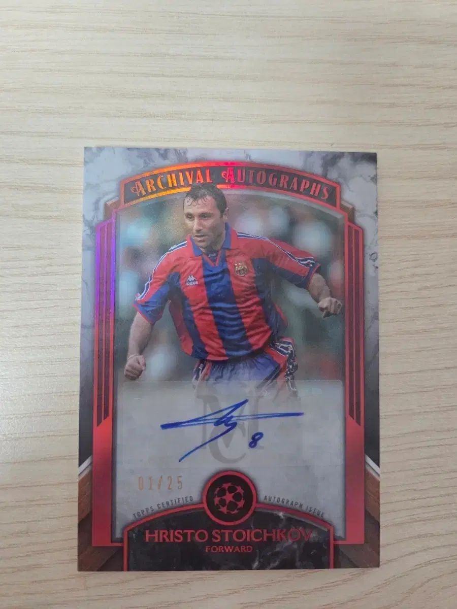 Topps トイ チコープ オート バルセロナ サッカーカード 01/25