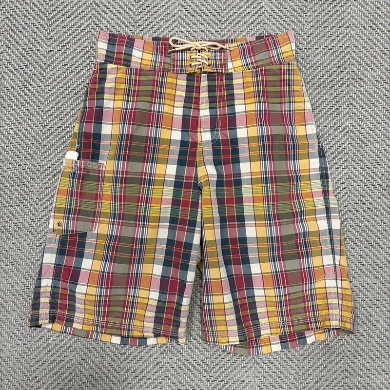 POLO RALPH LAUREN チェック コットン ショーツ v3866