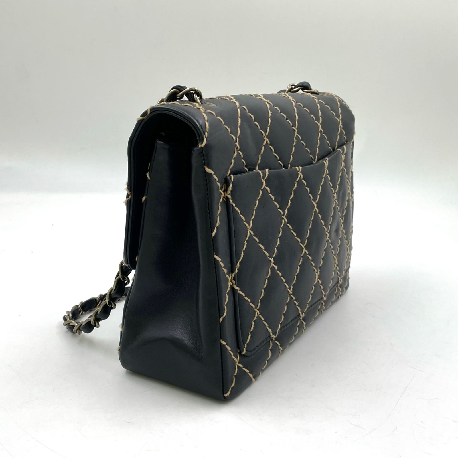 新着】CHANEL マトラッセ ワイルドステッチ シリアル番号6番台 カーフ