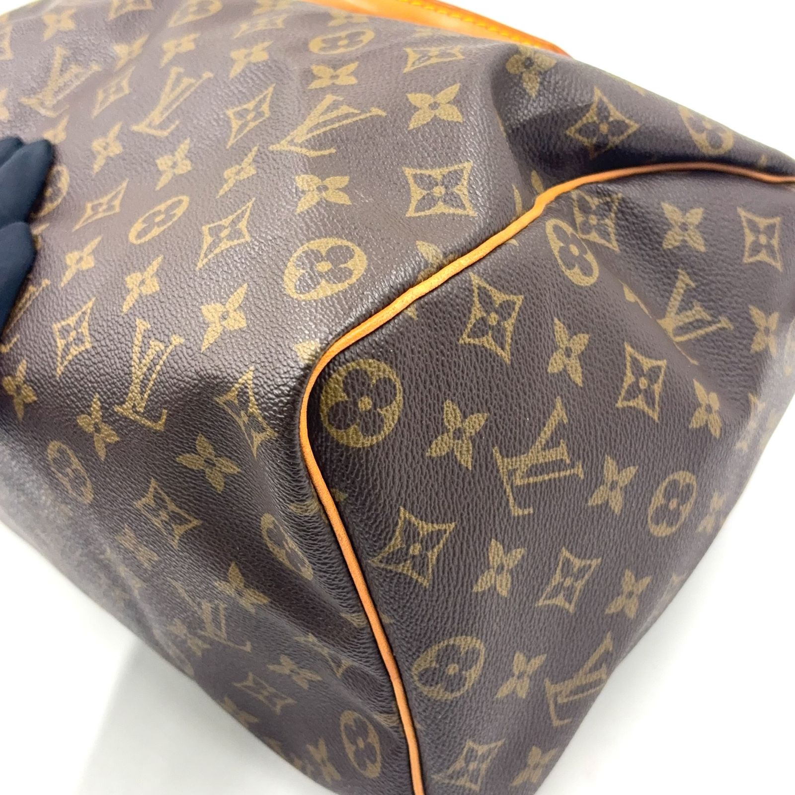 LOUIS VUITTON スピーディ35 モノグラム モノグラム レザー×PVC 
