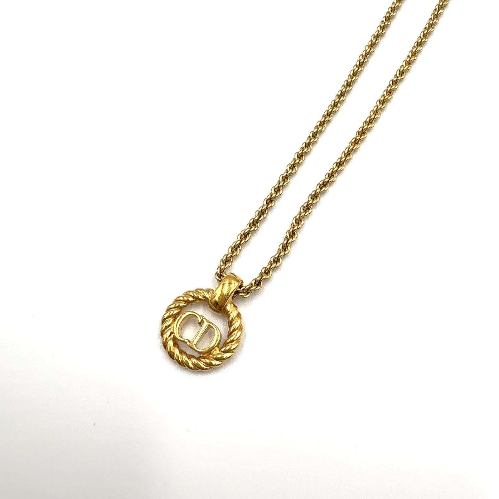 新着】Christian Dior CDロゴ ラウンド GP ゴールド ネックレス - メルカリ