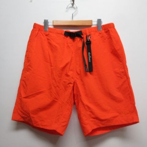ワイルドシングス WILDTHINGS 美品 ナイロン ショーツ L オレンジ WT2135AD-CP ショートパンツ カラビナ付き