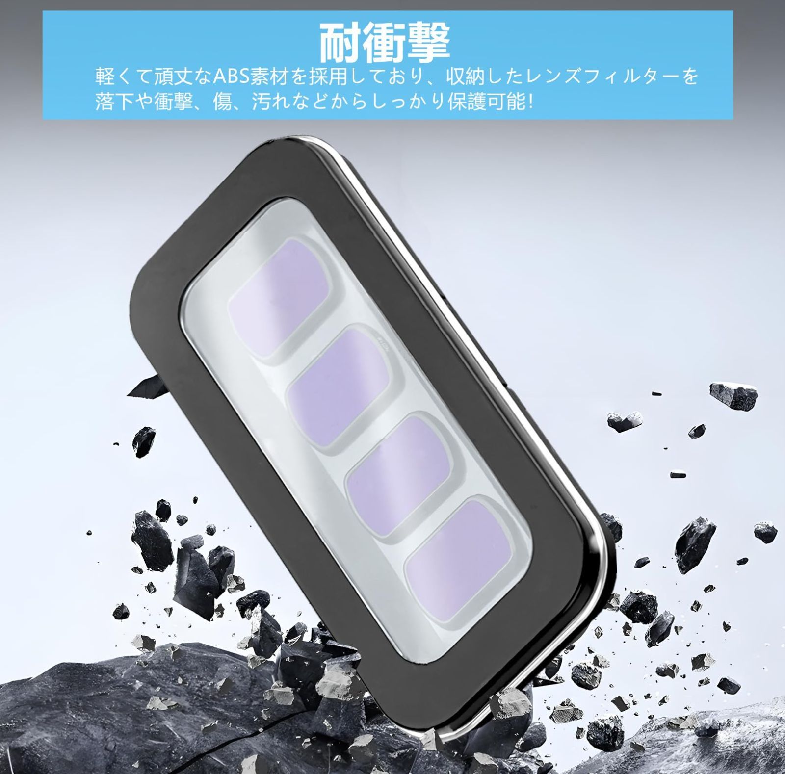 レンズフィルタ4枚+収納ケースセット 特価商品】4/3 フィルターケース Pocket 硬質ケース レンズフィルター4