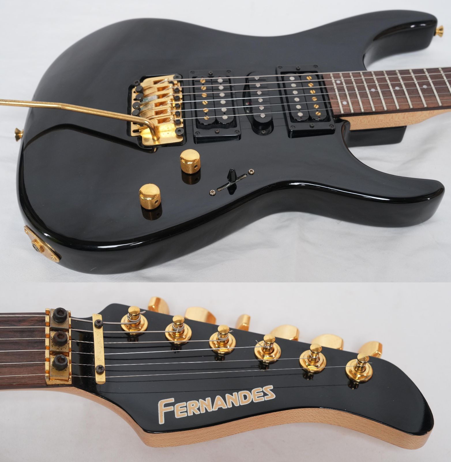 ☆FERNANDES REVOLVER FR-75 HSH BLACK MADE IN JAPAN 90年代