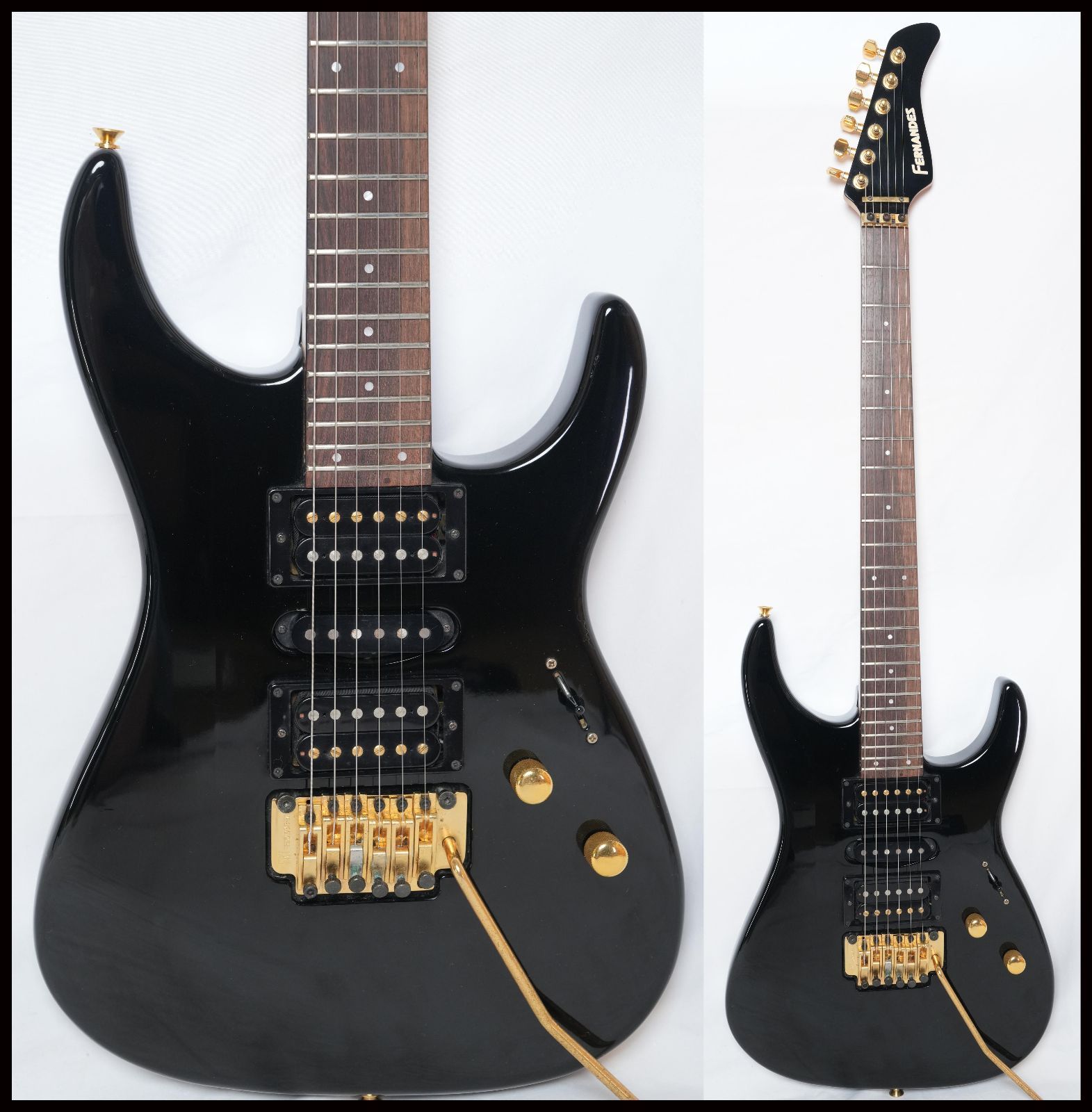 ☆FERNANDES REVOLVER FR-75 HSH BLACK MADE IN JAPAN 90年代