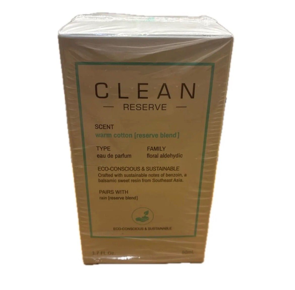 【未使用展示品】クリーン CLEAN リザーブ ウォームコットン オードパルファム EDP SP 50ml