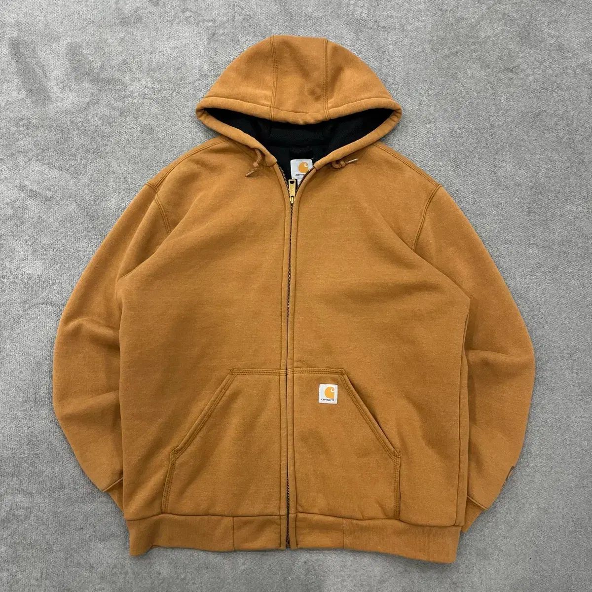 M Carhartt カーハート レインディフェンダー テンジャン/みそ ブラウン フードジップアップ