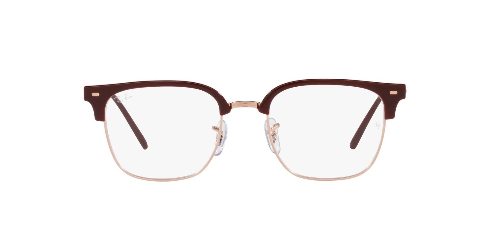 新品 Ray-Ban (レイバン) メガネ RX7216 CLUBMASTER ROSE GOLD (ゴールド) 49 NEW 8209 BORDEAUX ON