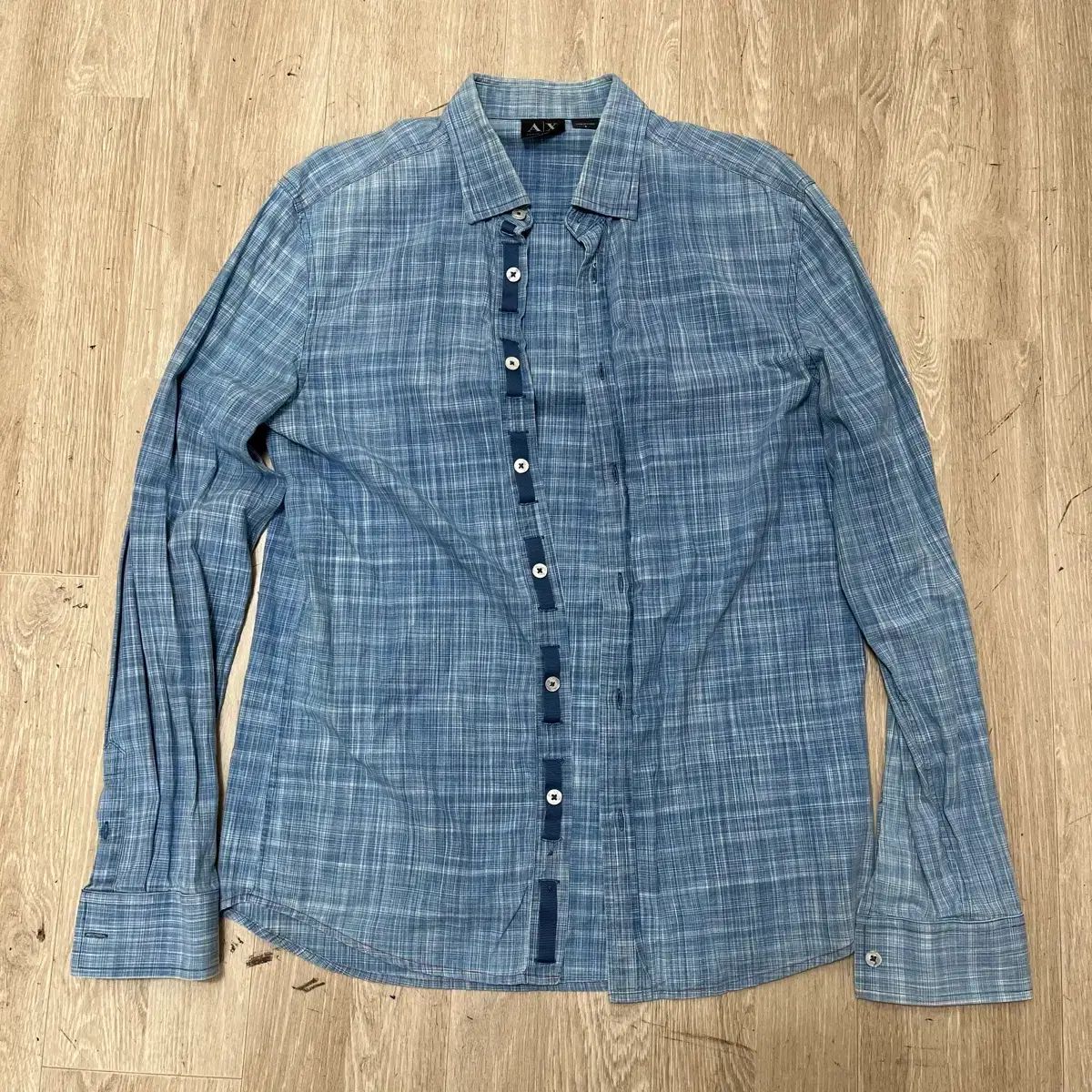 アルマーニ エクスチェンジ デニム シャツ S/90-ブランドの通販・買取