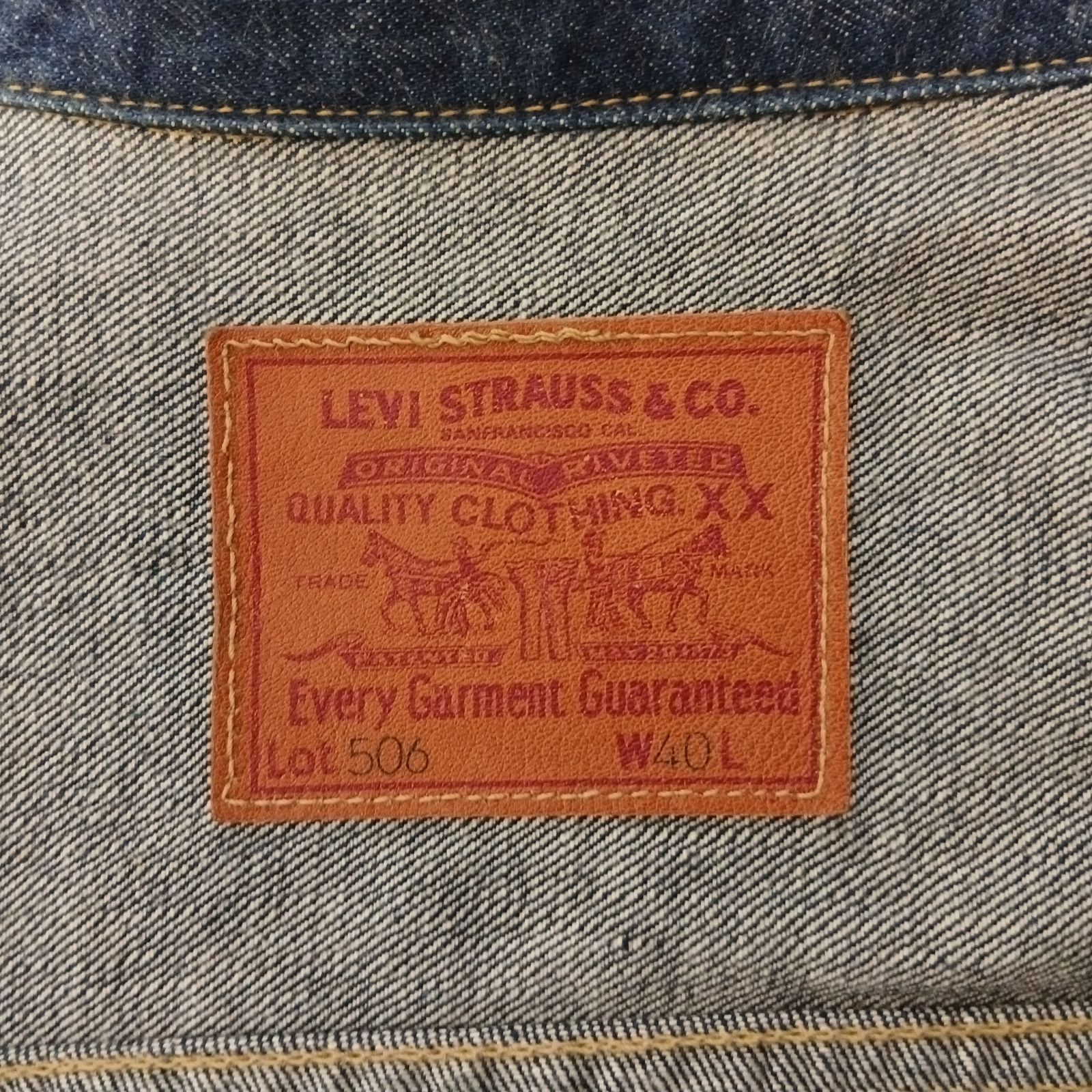 size 40】大戦 4つボタン 98年製 Levi's 71506XX ファースト 日本製 短