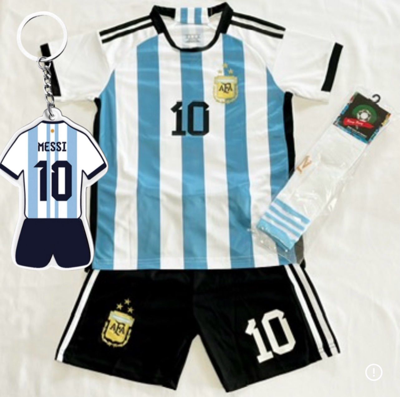 メッシ アルゼンチン代表 レプリカユニフォーム ソックス付き3点