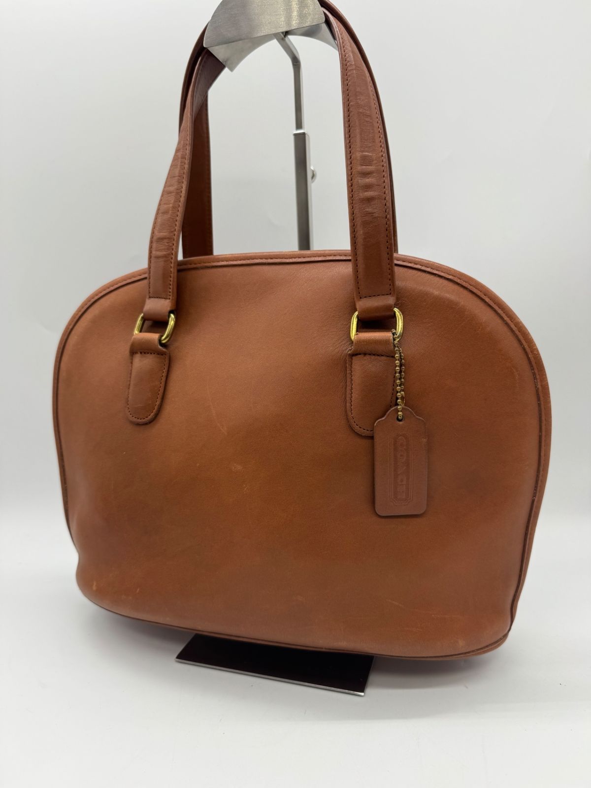 【美品】COACH コーチ グローブレザー USA製 オールドコーチ ハンドバッグ P1427