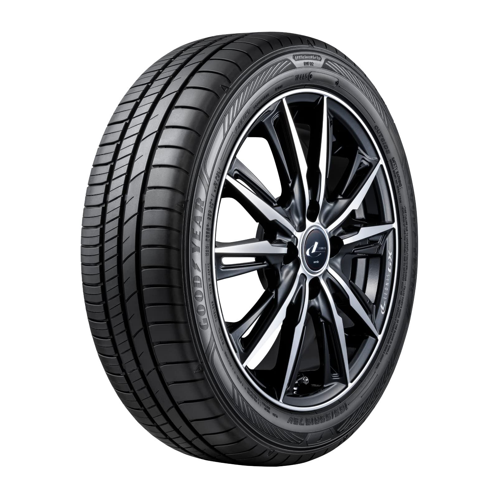 新品 グッドイヤー(GOODYEAR) サマー ミニバン用 165/65R14 79H EfficientGrip RVF02 タイヤのみ・ホイールなし 1本 05605104