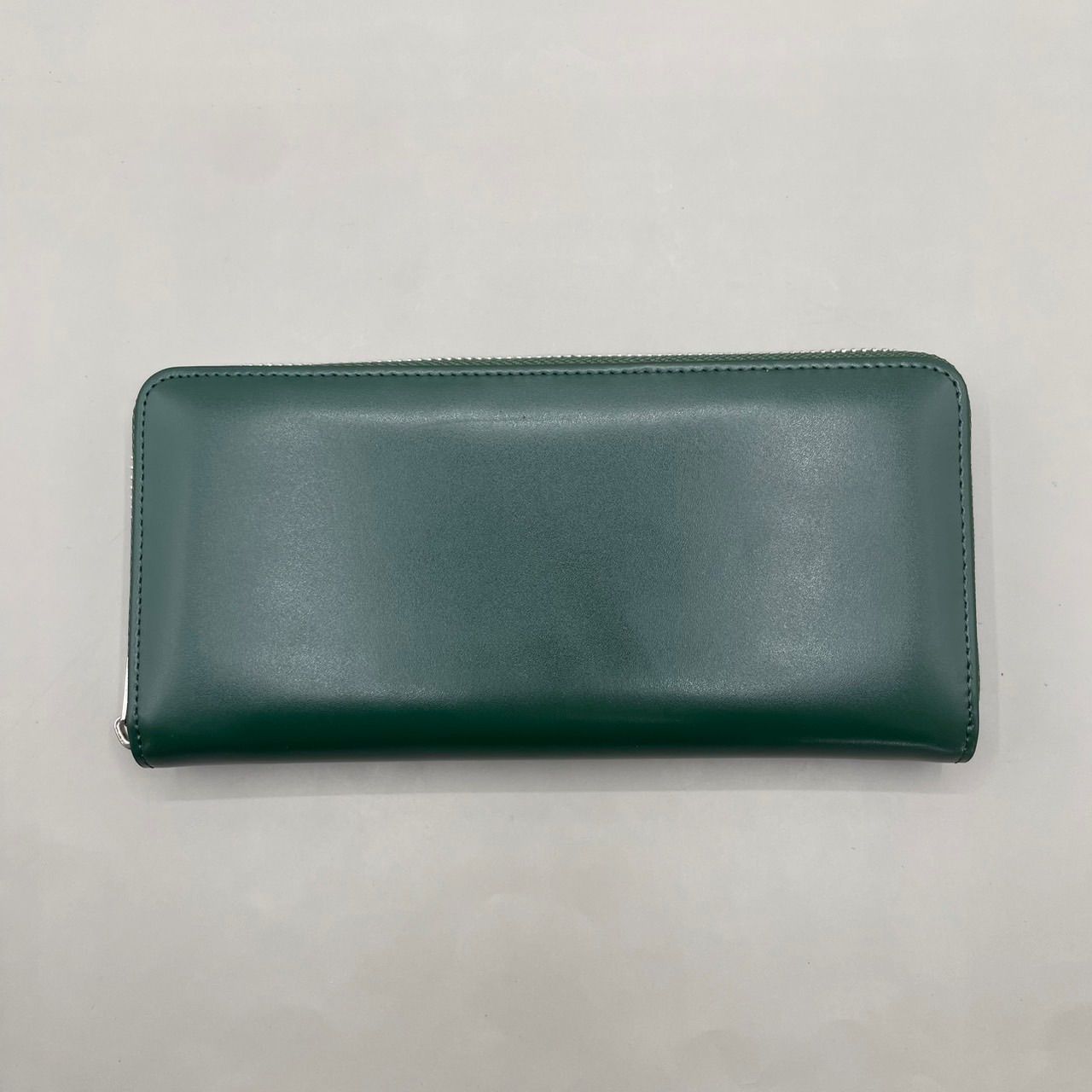 新品未使用 訳あり MURA ムラ 長財布 ラウンドファスナー レザー 緑 